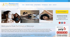 Desktop Screenshot of peakperformancemassage831.com